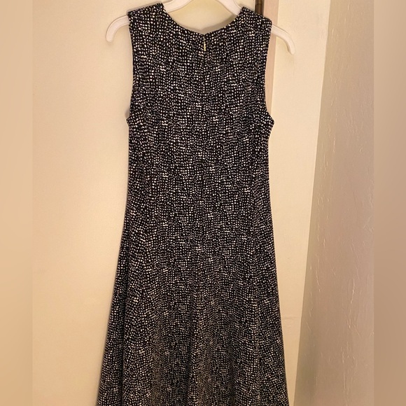 EUC DKNY Polka Dot Flare Dress - Picture 2 of 7
